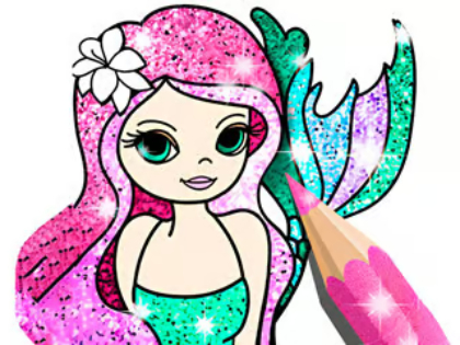Spel Målarbok: Little Mermaid  på nätet