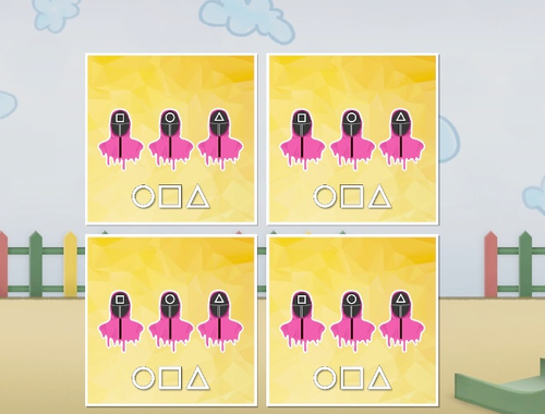 Spel Squid Game Memory Card Match  på nätet