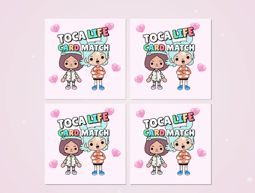 Spel TOCA Life Memory Card Match  på nätet