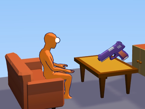 Spel Ragdoll Gun Shooter: Cannon Spinner Playground  på nätet