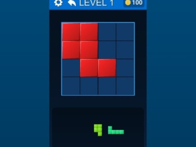 Spel Pusselblock fyller det helt  på nätet