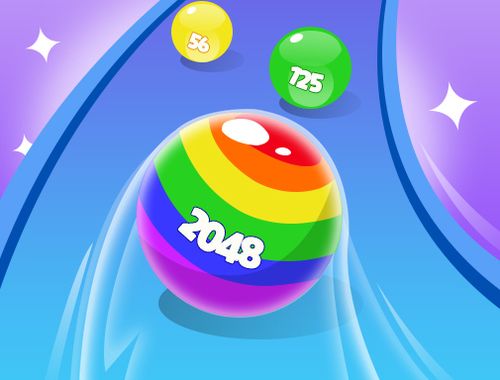 Spel 2048 Kör underbara bollar  på nätet