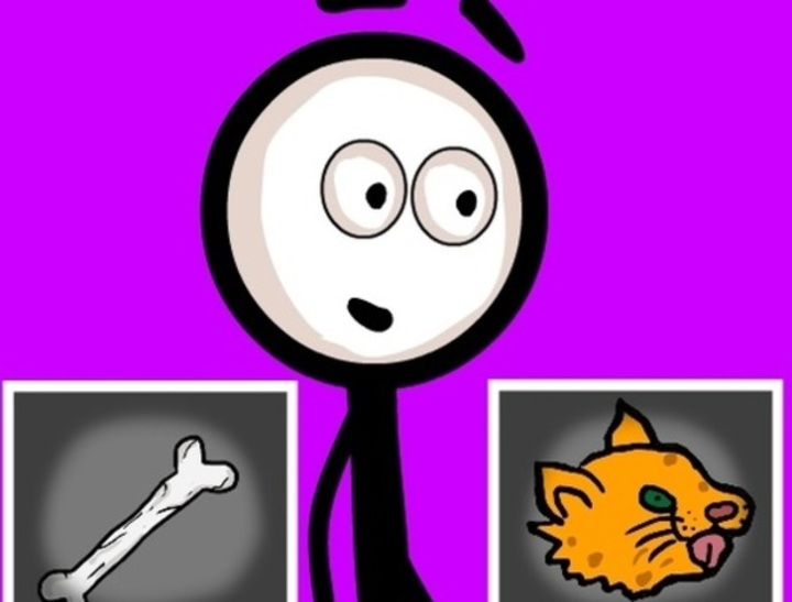 Spel Stickman väljer åtgärder  på nätet
