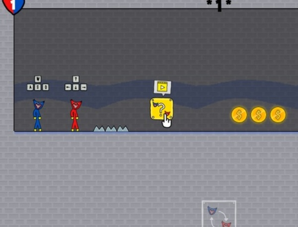 Spel Stickman Huggy Party Duo  på nätet