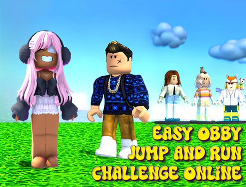 Spel Lätt Obby Jump and Run Challenge online  på nätet