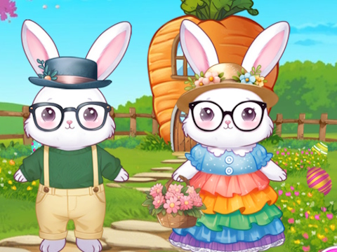 Spel Bunnies gör sig redo för påsk  på nätet