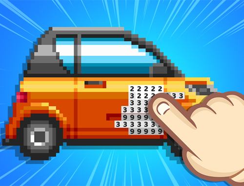 Spel Pixel rolig färg efter nummer  på nätet