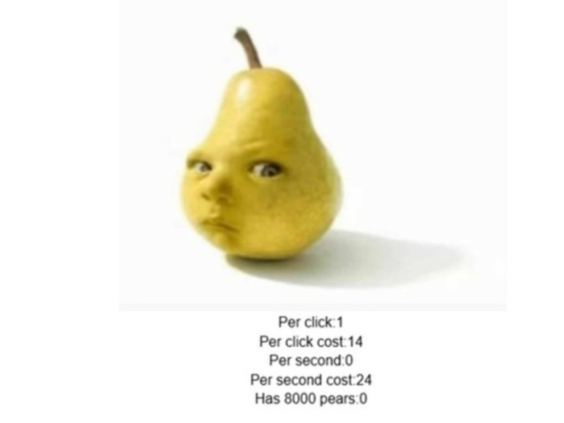 Spel Baby Pear Clicker  på nätet