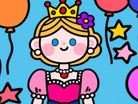 Spel Färg efter kod: Little Princess  på nätet