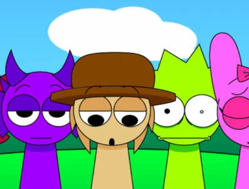 Spel Sprunki Pyramixed - Färdiga animationer  på nätet