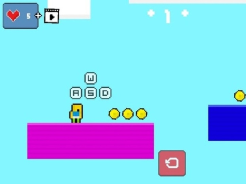 Spel 2d Obby Rainbow Parkour  på nätet