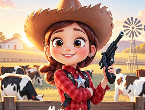 Spel Hitta skillnaderna: Cow Farm  på nätet