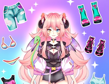 Spel Anime klä upp moe  på nätet