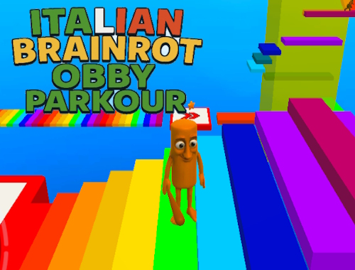 Spel Italiensk hjärna Obby Parkour  på nätet