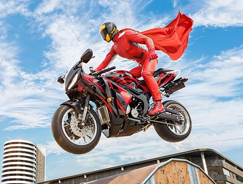Spel Real Motorbike Super Hero Stunt 3D  på nätet
