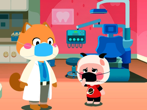 Spel Baby panda tandläkare vård  på nätet