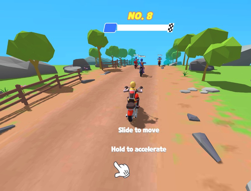 Spel Moto Attack Bike Racing  på nätet