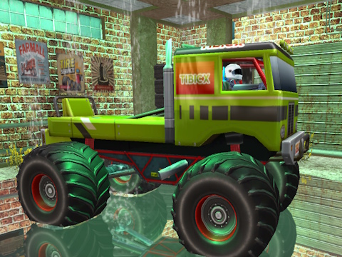 Spel Realistisk monster lastbil offroad simulator  på nätet