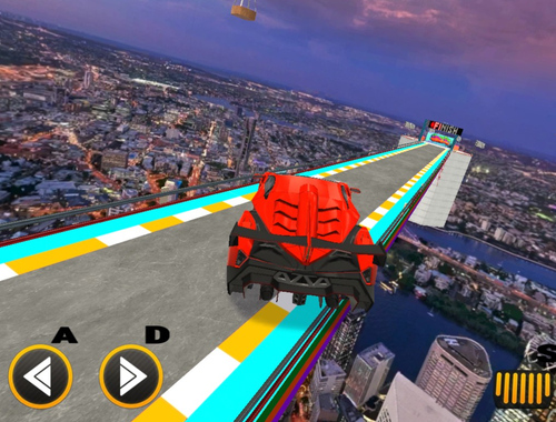 Spel Mega ramper biltävlingsspel 3D  på nätet
