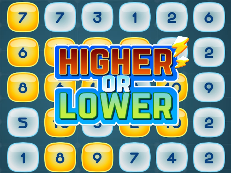 Spel Högre eller lägre på nätet