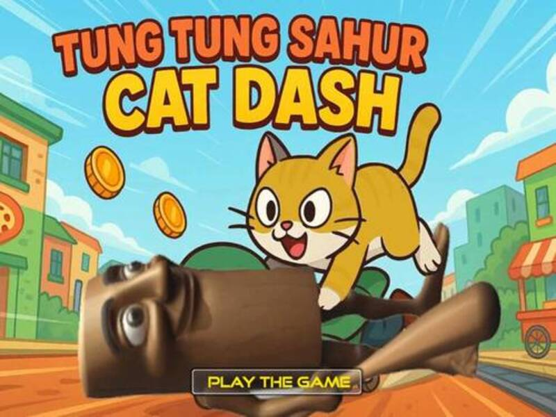 Spel Tung Tung Sahur Cat Dash på nätet