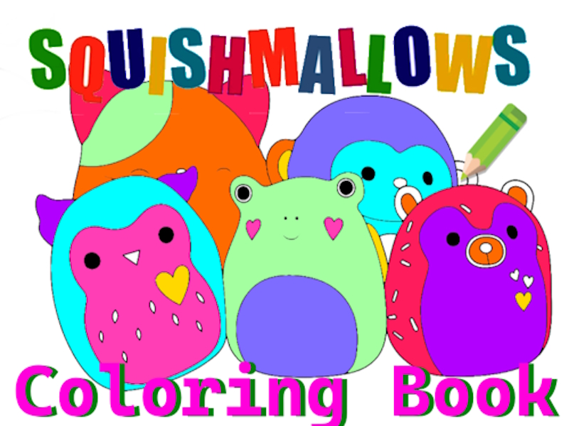 Spel Squishmallow målarbok på nätet