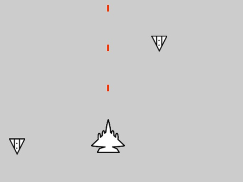 Spel Minimalistisk luftstrid på nätet