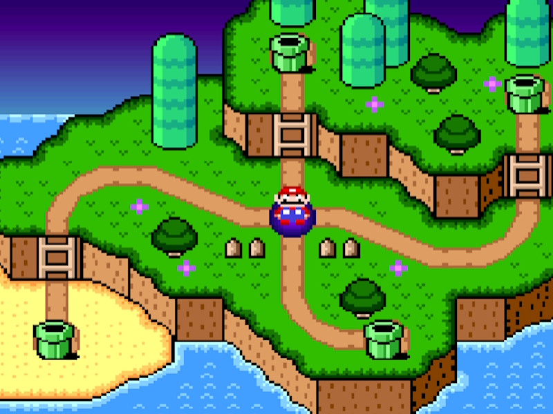 Spel Super Mario World Legend of the Four Keys på nätet