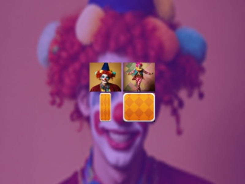 Spel Clown Memory Match på nätet
