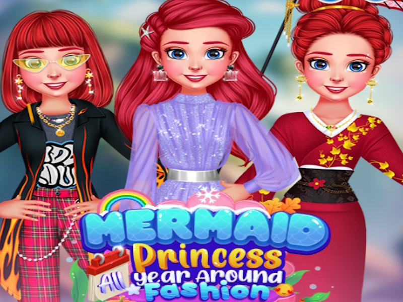 Spel Sjöjungfru prinsessa året runt på nätet
