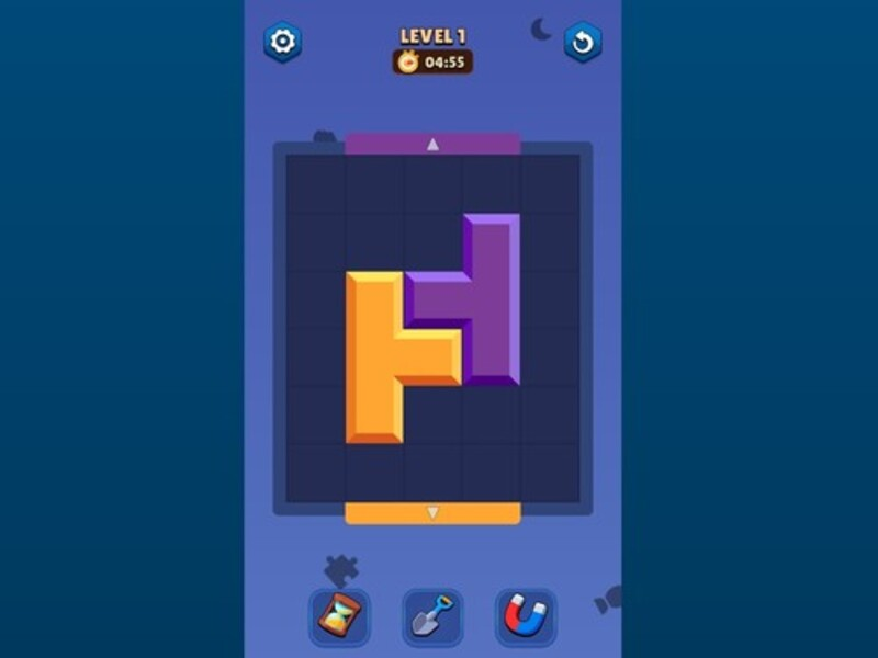 Spel Färgblockpusselspel på nätet