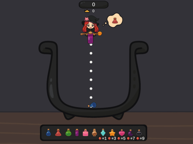 Spel Potion Symle Witch på nätet