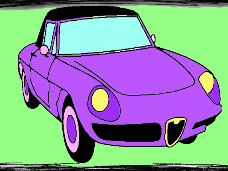 Spel Alfa Romeo målarbok på nätet