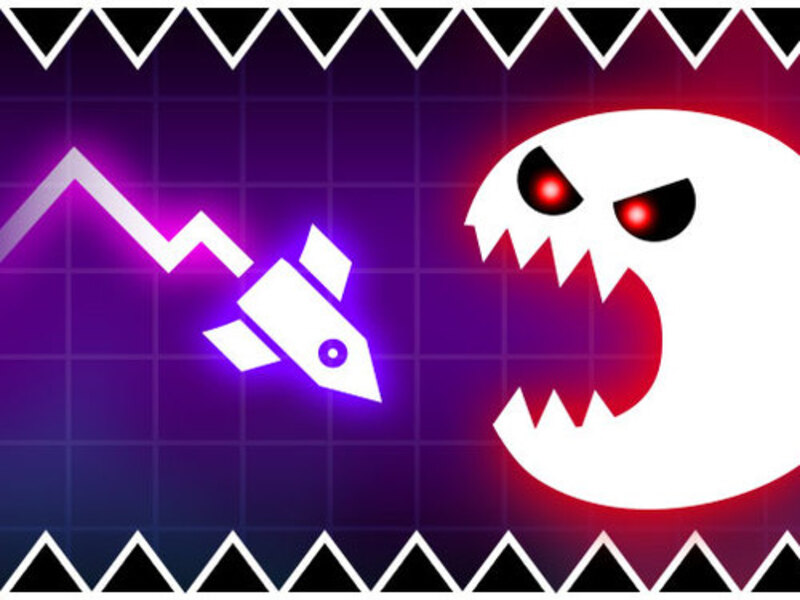 Spel Geometri vibber monster på nätet