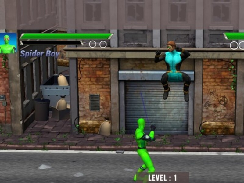 Spel Superhjältekamp på nätet