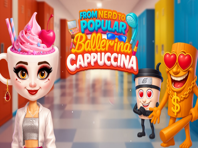 Spel Från nörd till populära ballerina cappuccina på nätet
