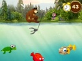 Spel Masha och björn: fiske  på nätet