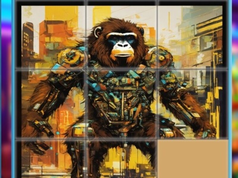 Spel Gorilla glidande pussel på nätet