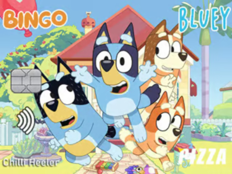 Spel Jigsaw-pussel: Bluey kreditkort på nätet