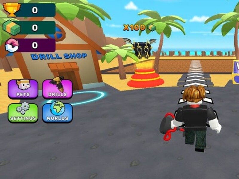 Spel Obby: gräva till jordens centrum på nätet