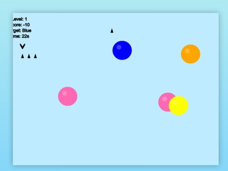 Spel Skott genom pilen på nätet