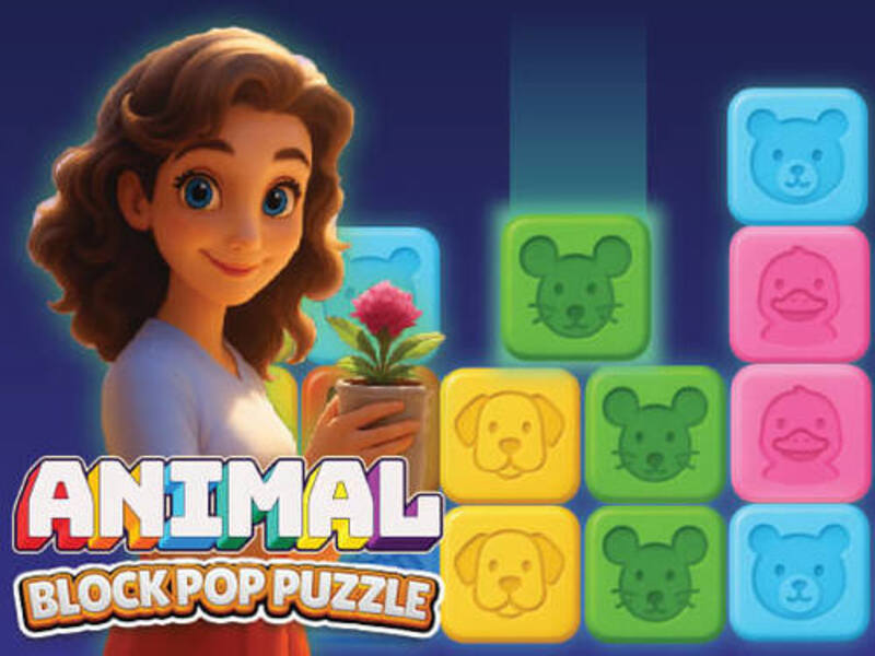 Spel Djurblock poppussel på nätet