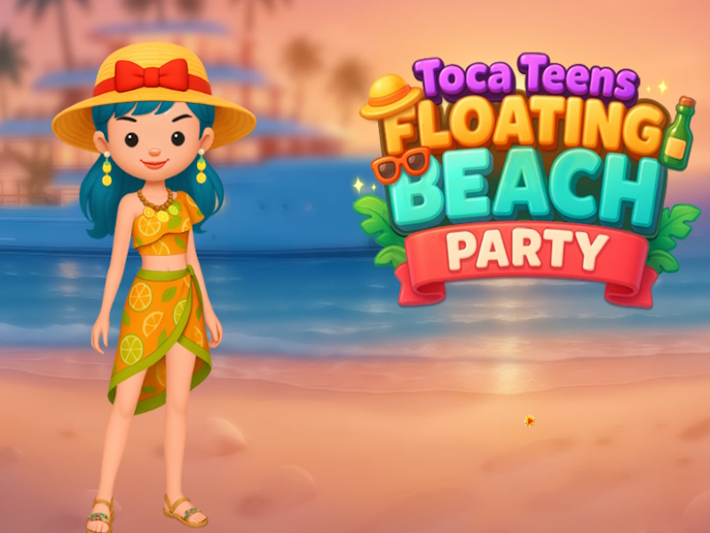Spel Toca tonåringar flyter strandfest på nätet