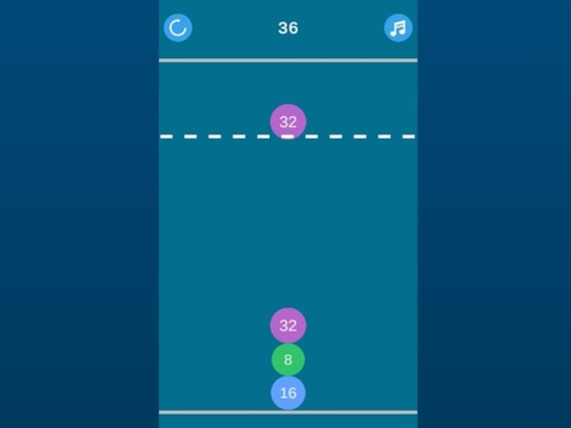 Spel 2048 sammanfogas på nätet