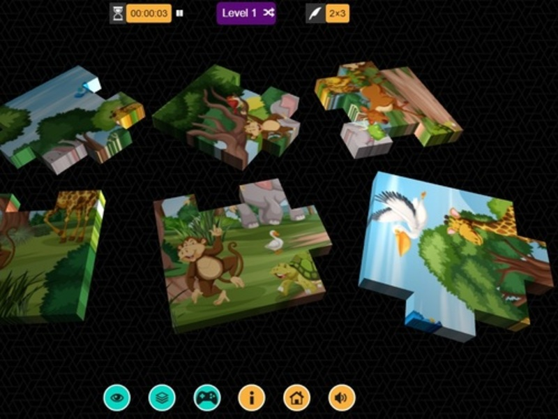 Spel 3D-pussel på nätet
