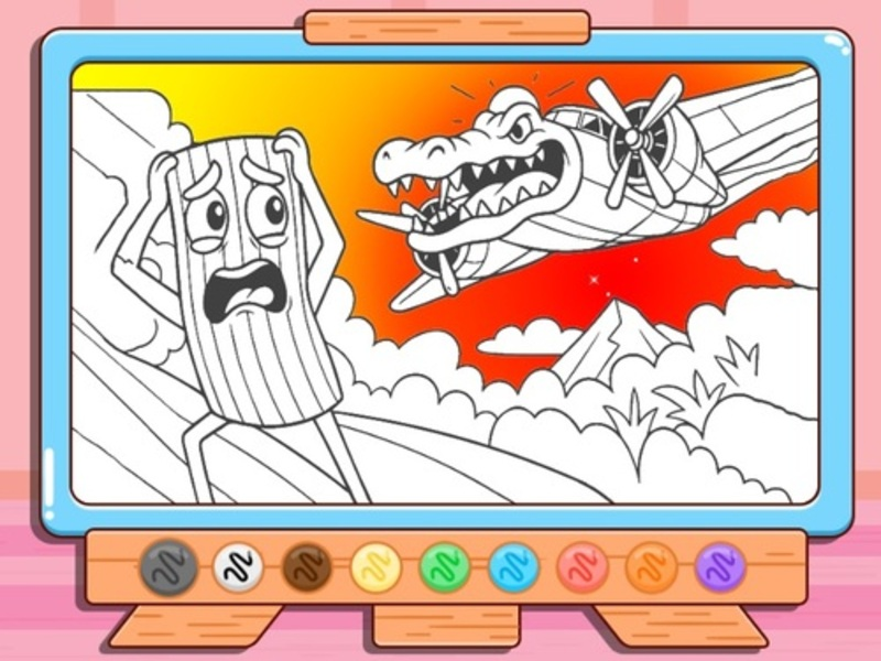 Spel Målarbok: Bombardino Crocodilo på nätet