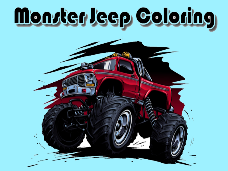 Spel Monster Jeep färg på nätet