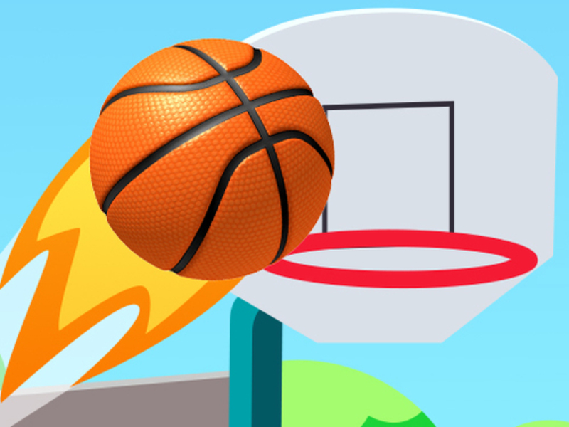 Spel Studsa dunk basket på nätet