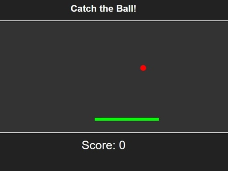 Spel Fånga bollen på nätet