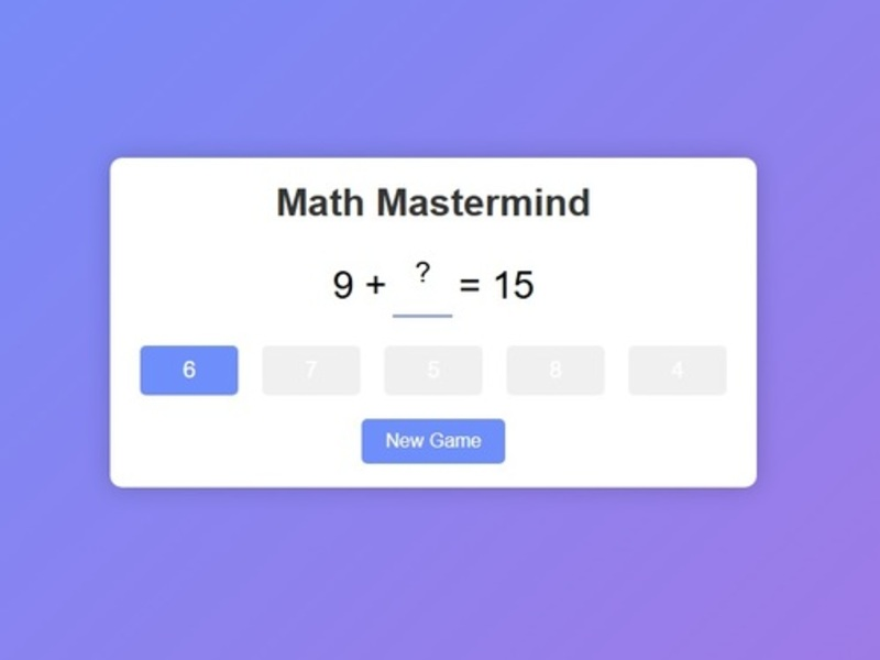 Spel Matematikmästare på nätet